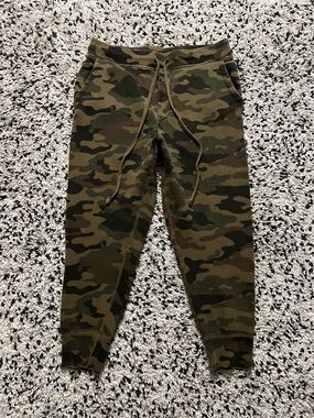 Nili Lotan Women’s Nolan Drawstring Jogger Pant Camo In Green Camo Size XS